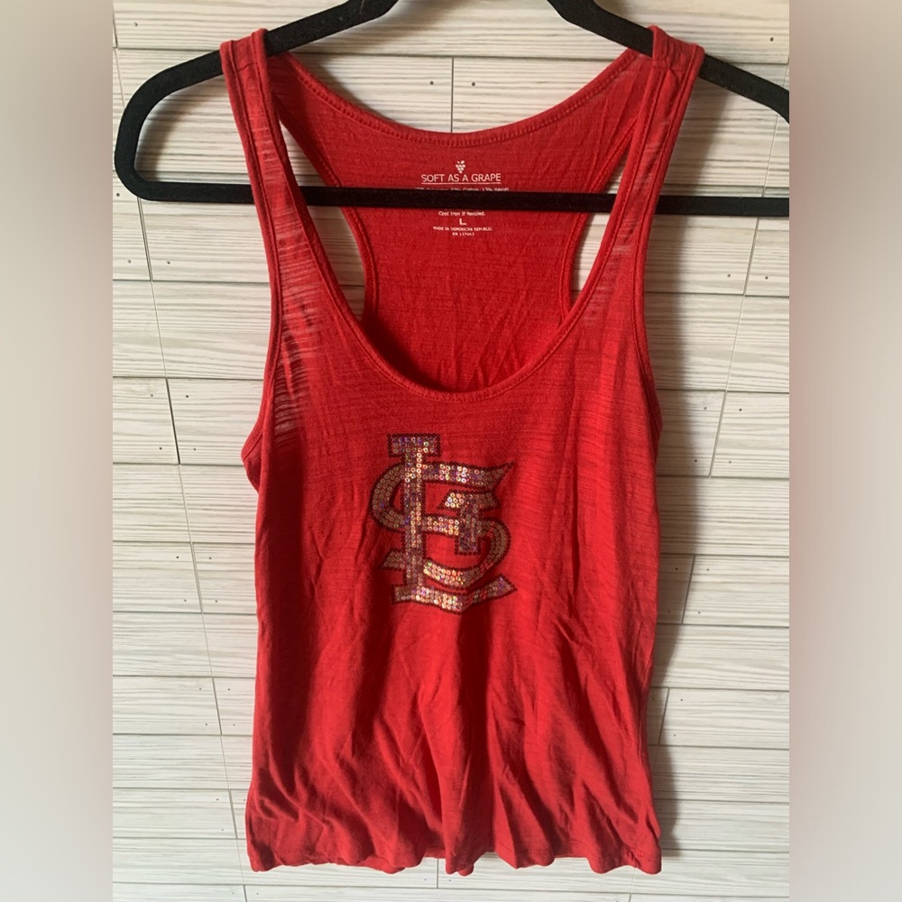 Saint Louis cardinals Women's Red Tank Top